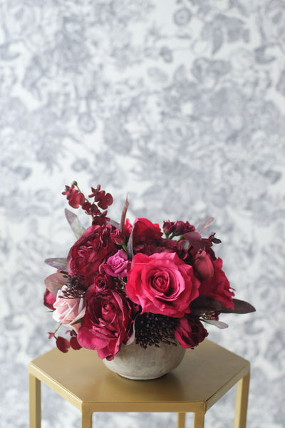 "Haven" Cement Vase Arrangement