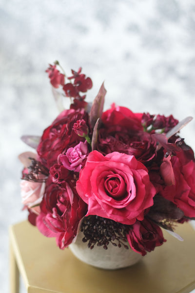 "Haven" Cement Vase Arrangement