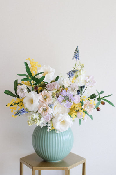 "Cary" in Turquoise Ceramic Vase