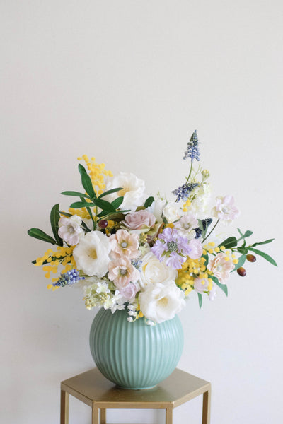 "Cary" in Turquoise Ceramic Vase