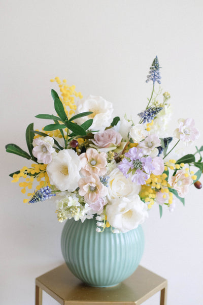 "Cary" in Turquoise Ceramic Vase