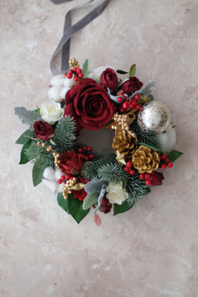 Festive Floral Wreath 節日花環