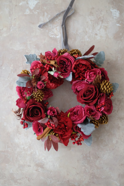 Festive Floral Wreath 節日花環